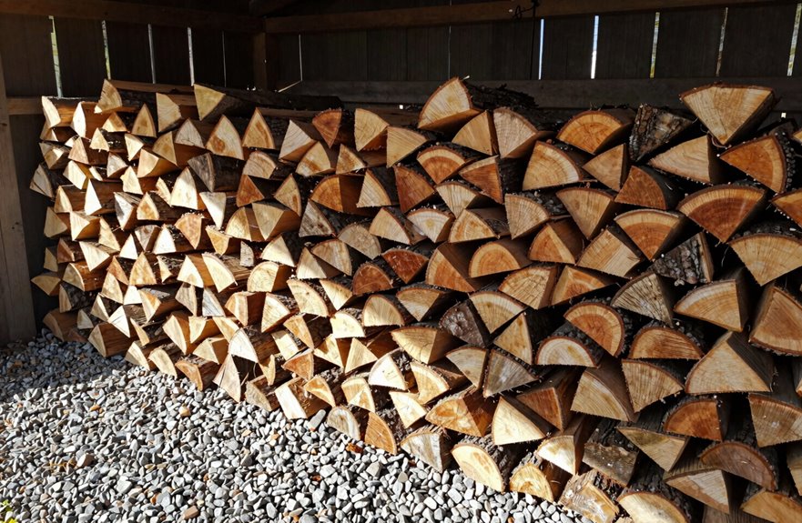 How to Store Firewood in a Shed Without Damage 4 cross stacked elevated ventilated layers