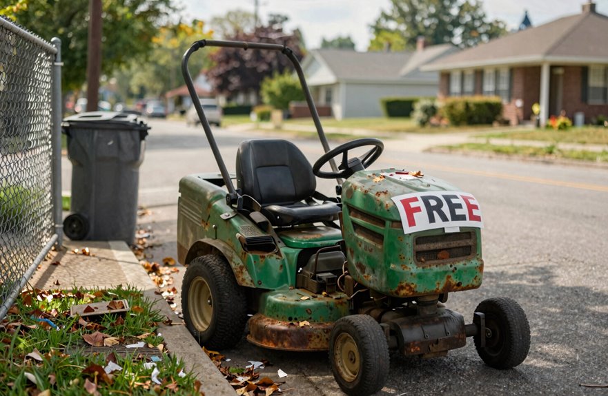 7 Ways to Get Rid of Your Riding Lawn Mower 2 curbsides free mower rescue