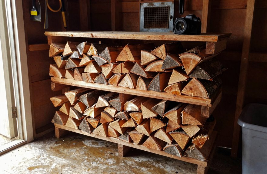 How to Store Firewood in a Shed Without Damage 2 facing south for sun dried logs