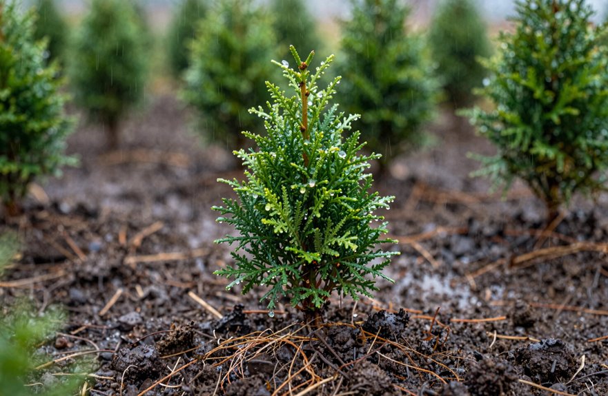 fall planting favors rainfall driven establishment