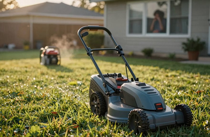 7 Key Differences Between Electric and Gas Powered Lawn Mowers 4 gas mower noise respectful mowing schedule