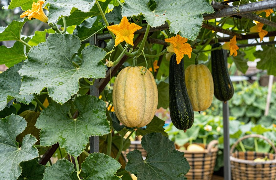 heavy fruit trellis and slings
