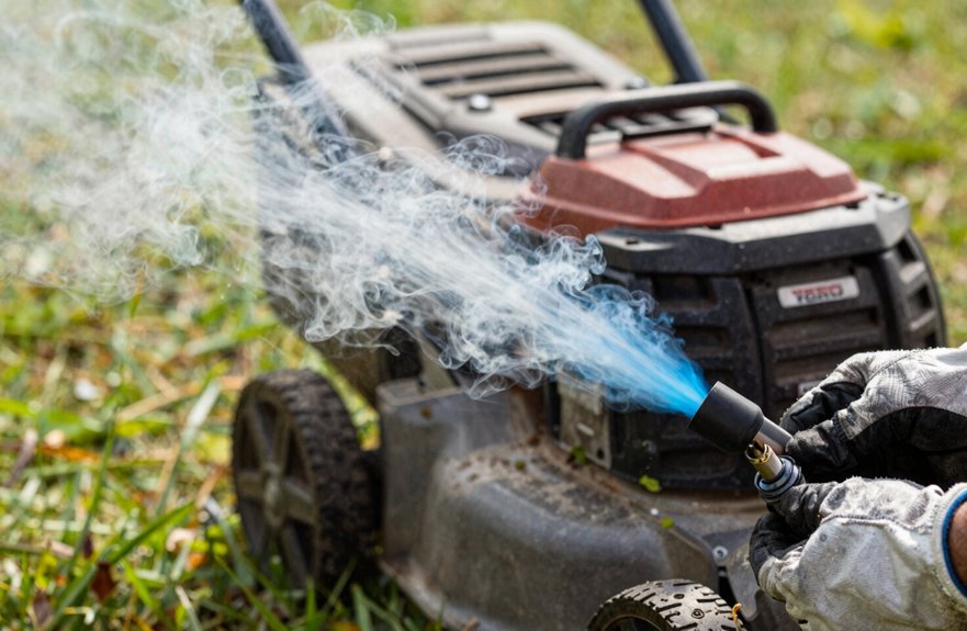 interpreting mower smoke colors accurately