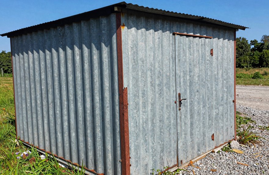 metal shed 15 30 years lifespan