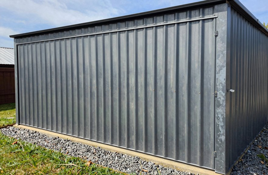 metal shed saves money upfront