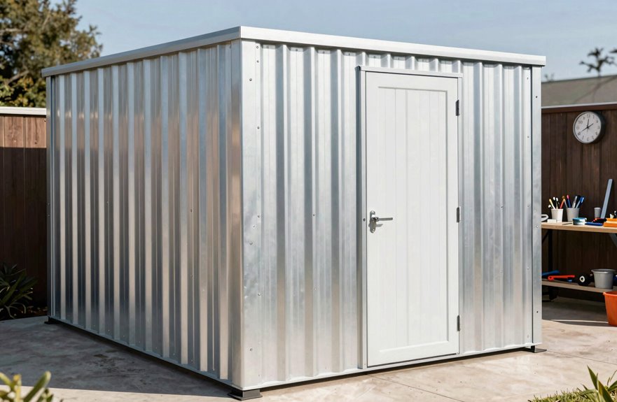 metal sheds quick tool friendly assembly