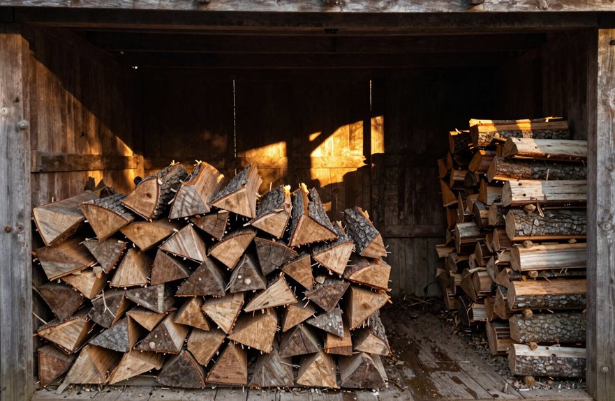 How to Store Firewood in a Shed Without Damage 5 open roof ventilated shed cure all