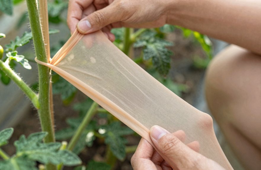 10 Best Materials to Tie Plants to Stakes 3 panty hose plant ties gentle support