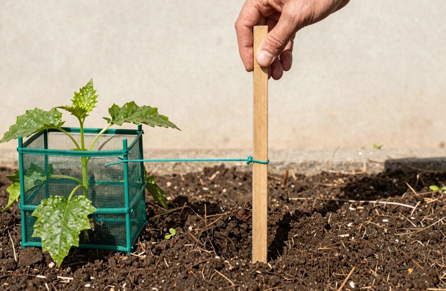 5 Steps to Properly Stake Your Plants 1 plant stakes at planting time