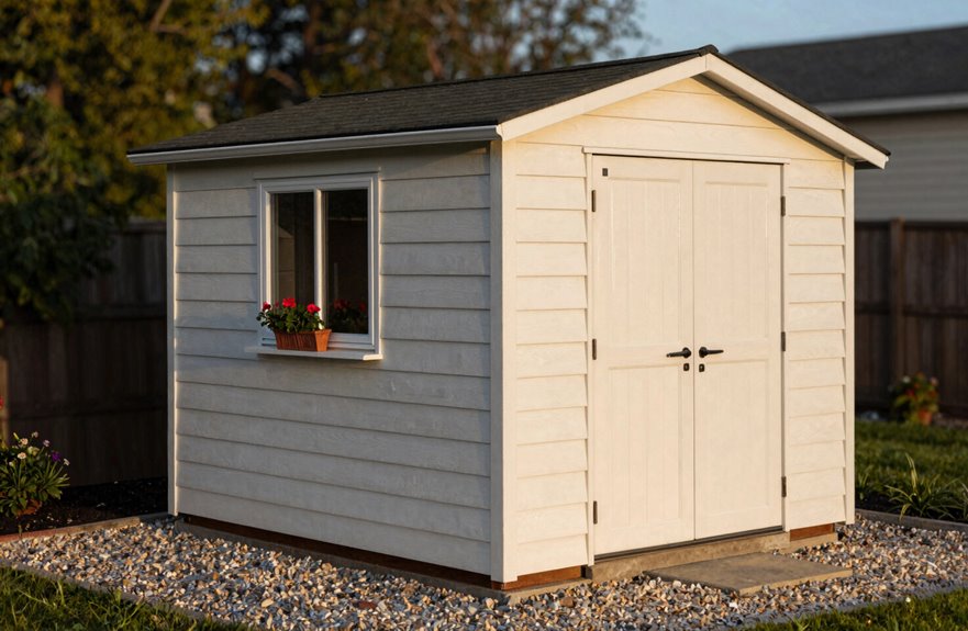 resin sheds require less upkeep