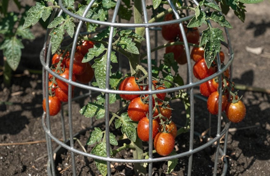 round cages fail heavy tall tomatoes