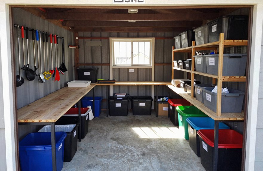 shed purge sorting and assessing