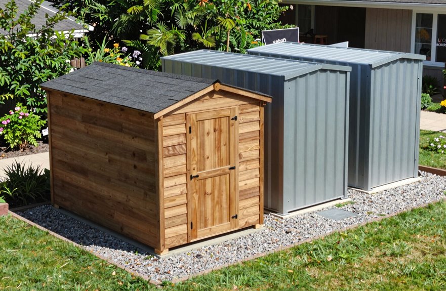 sheds with included setup costs