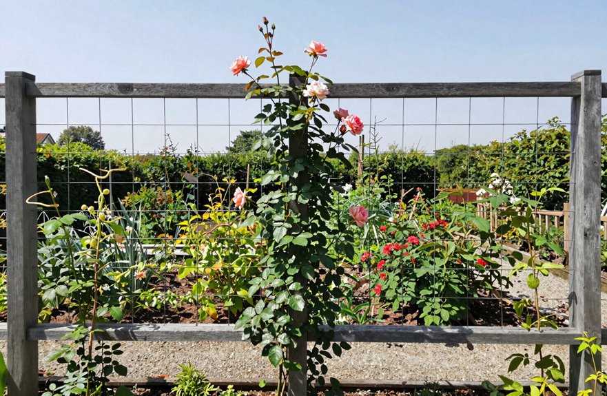 six foot trellises promote pruning success