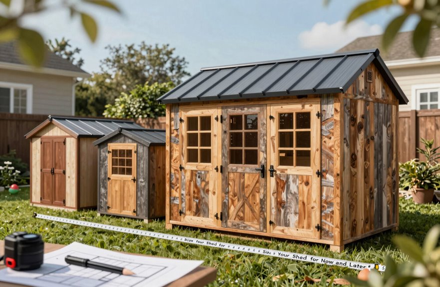 size your shed for now and later