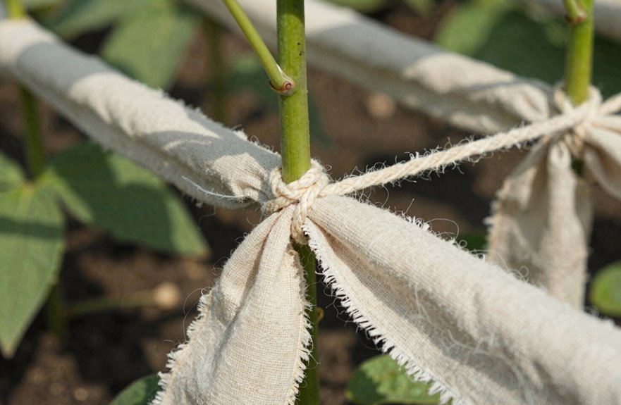 10 Best Materials to Tie Plants to Stakes 2 soft cotton ties from upcycled fabric