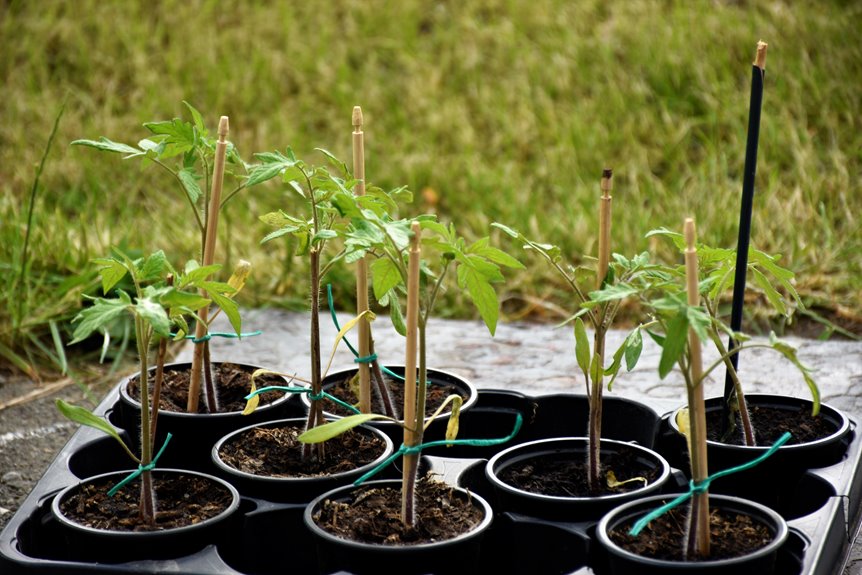 stakes support plant ties materials