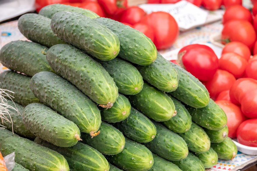 using tomato cages for cucumbers