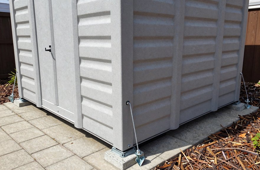 How to Choose Durable Plastic Sheds That Last 20+ Years 5 wind rated shed anchoring systems