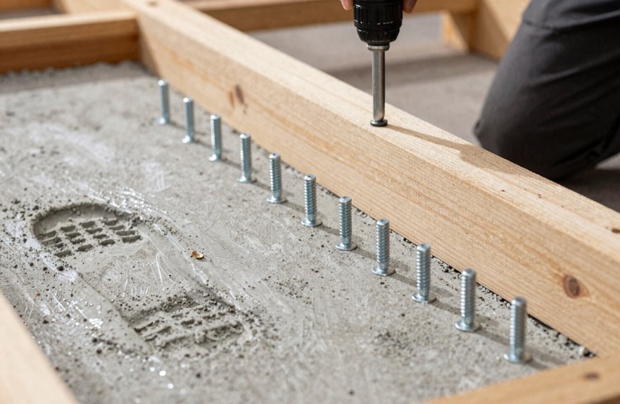 5 Steps to Install Your Storage Shed Like a Pro 4 wood screws vs concrete bolts anchoring