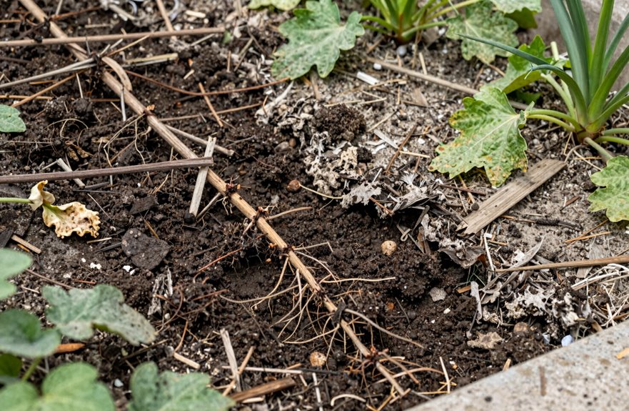 wrong mulch choice stunts tomatoes aged compost helps