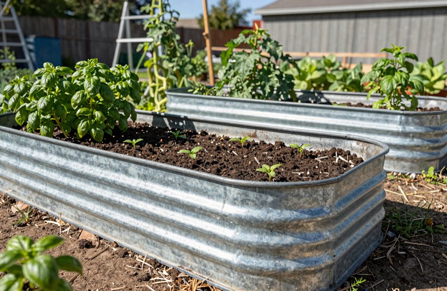 galvanized metal bolt together beds