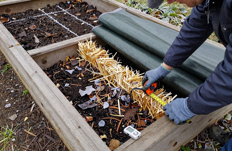 inspect beds for winter damage
