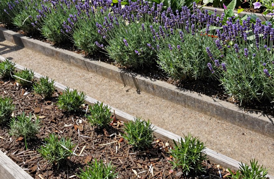7 Proven Ways to Keep Cats Out of Raised Garden Beds 5 rosemary lavender cat deterrent border